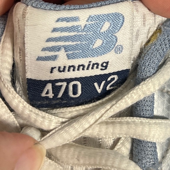 New Balance Silver Blue White Running 470 v2 Tennis Shoes Streetwear Retro - Picture 8 of 10